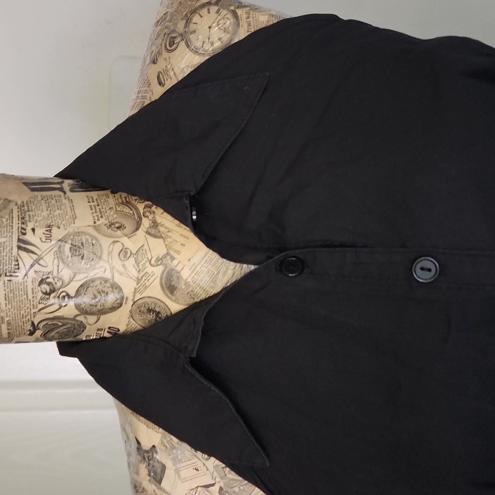 Black halter button up - Picture 2 of 3